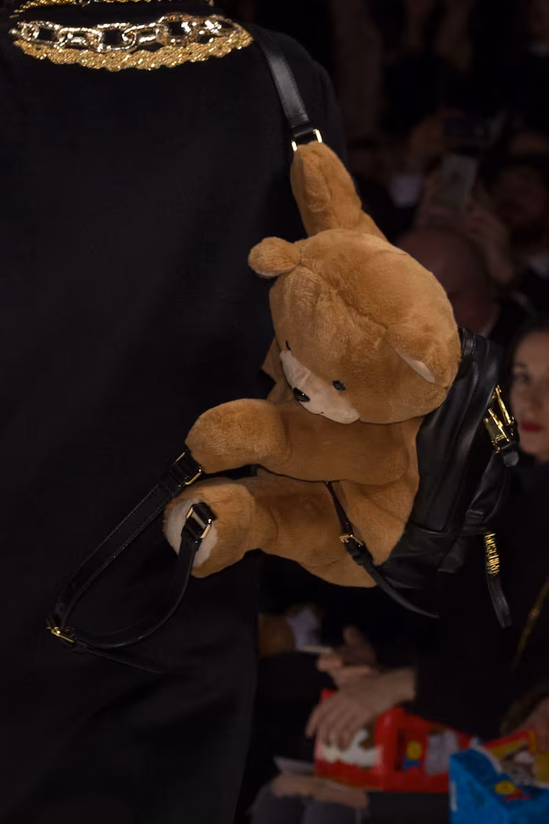 Moschino Teddy Bear Leather Backpack