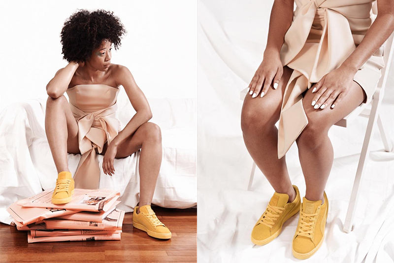 Puma x Solange Suede Classic Woven Sneakers