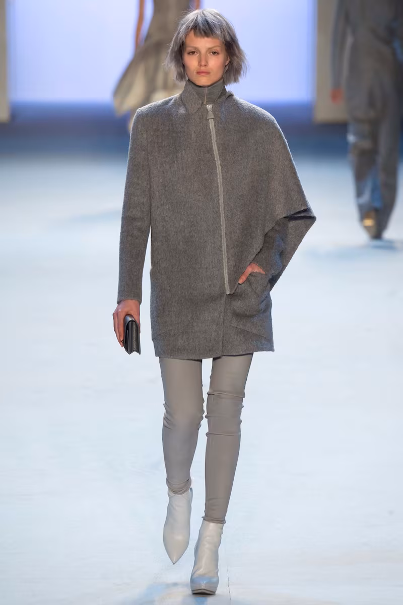 Akris Asymmetric Draped Cape Jacket