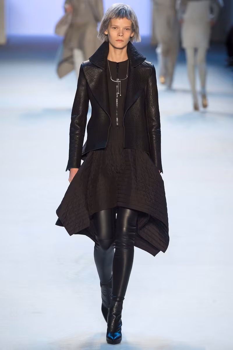 Akris Stamped Napa Leather Tailcoat
