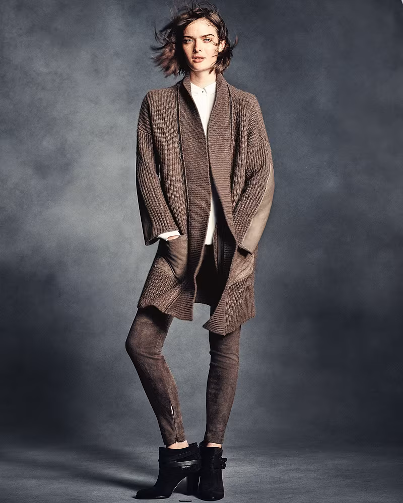 Elie Tahari Roxanna Suede Leggings