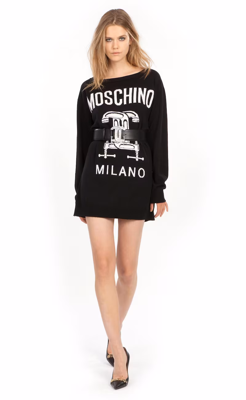 Moschino 2nd Story Graphic Wool Sweater