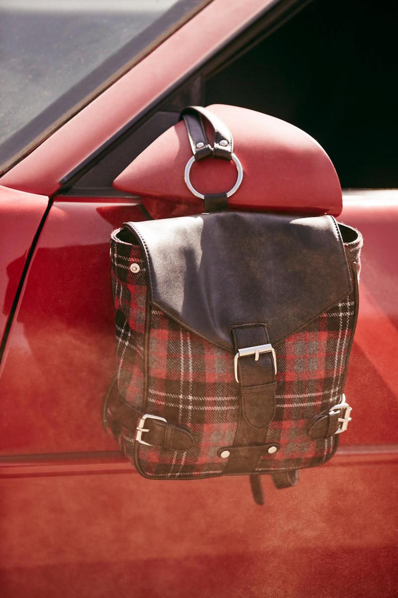 Nasty Gal x Nila Anthony Way Out West Plaid Backpack