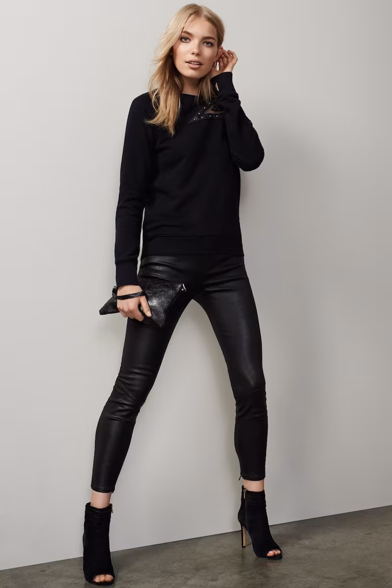 Pam & Gela Embellished Star Sweatshirt