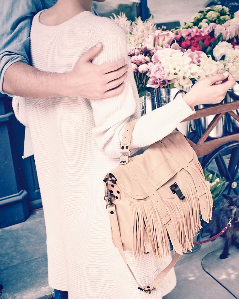Proenza Schouler PS1 Medium Fringe Satchel Bag