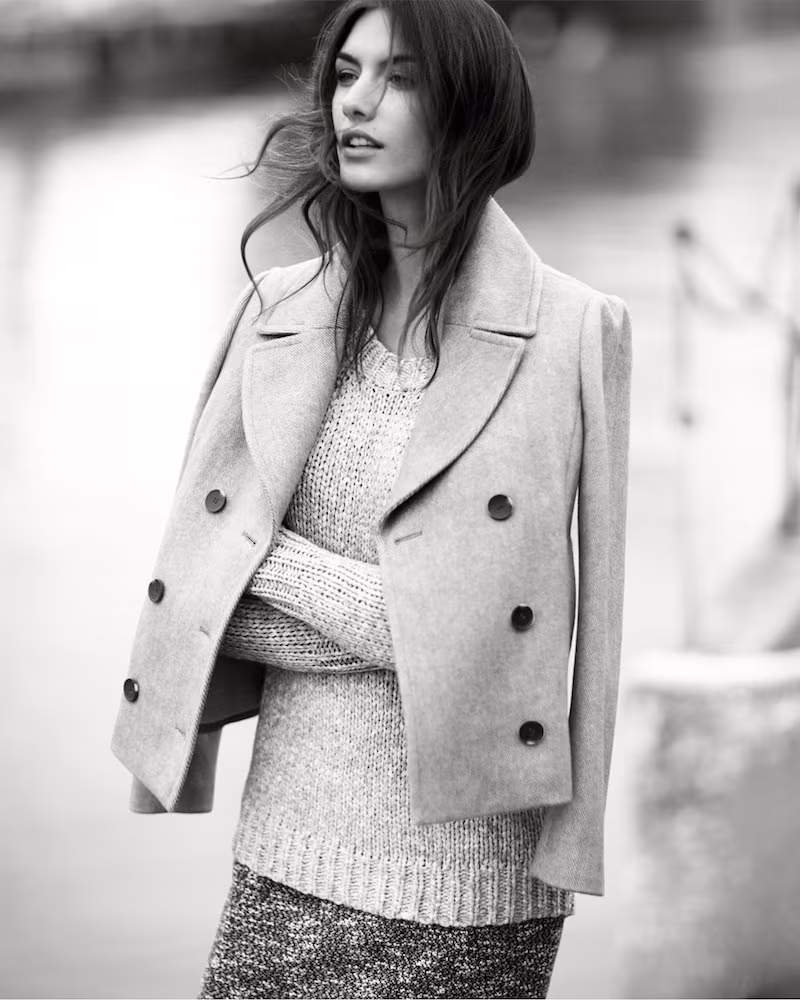 Ann Taylor Wool Twill Peacoat