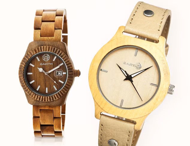 Back to Nature Earth Watches at MYHABIT
