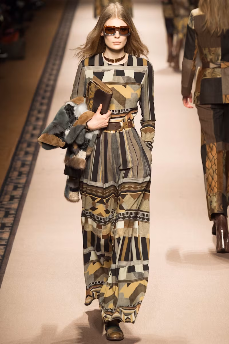 Etro Geometric-Print Wide-Leg Jumpsuit