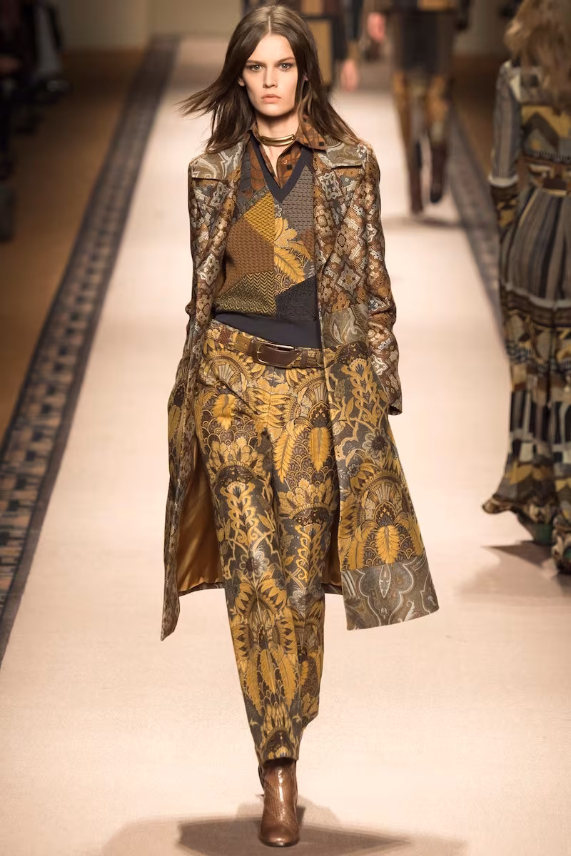 Etro Paisley Jacquard Fitted Coat