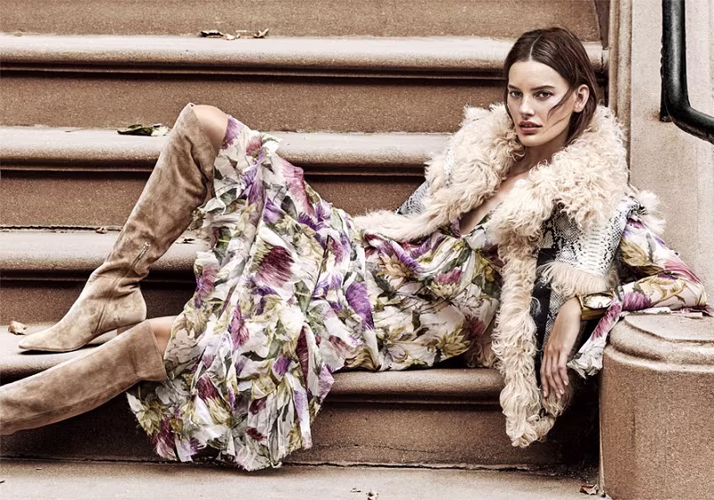Gucci Printed silk-chiffon dress