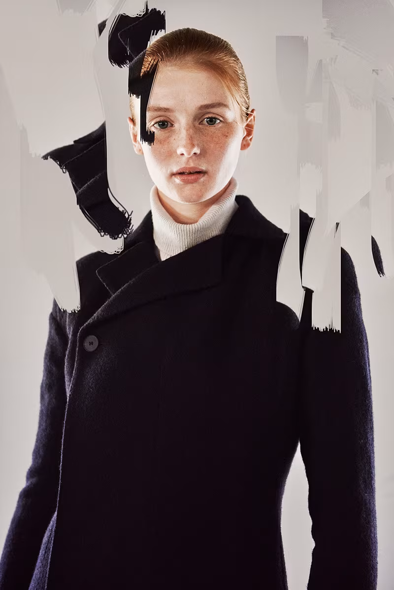 Haider Ackermann Ivory Long Ribbed Turtleneck