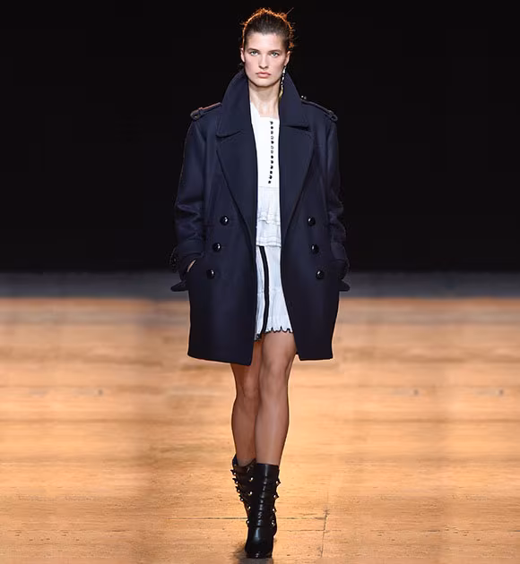 Isabel Marant Karly wool-blend pea coat