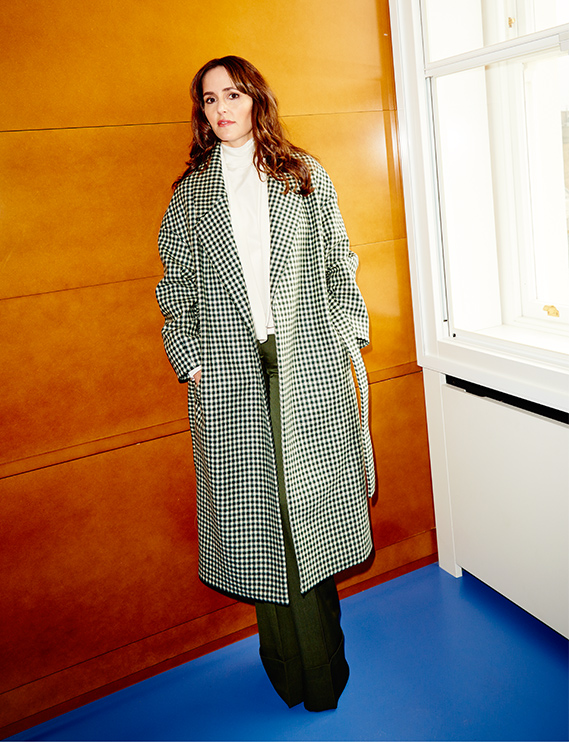 Mother of Pearl Blair checked wool coat