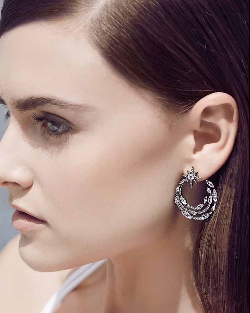 Nadri Starry Night Hoop Earrings