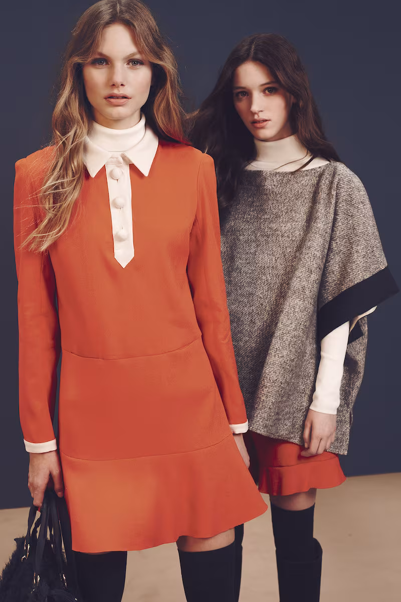 See By Chloé Contrast-panel Crepe Dress