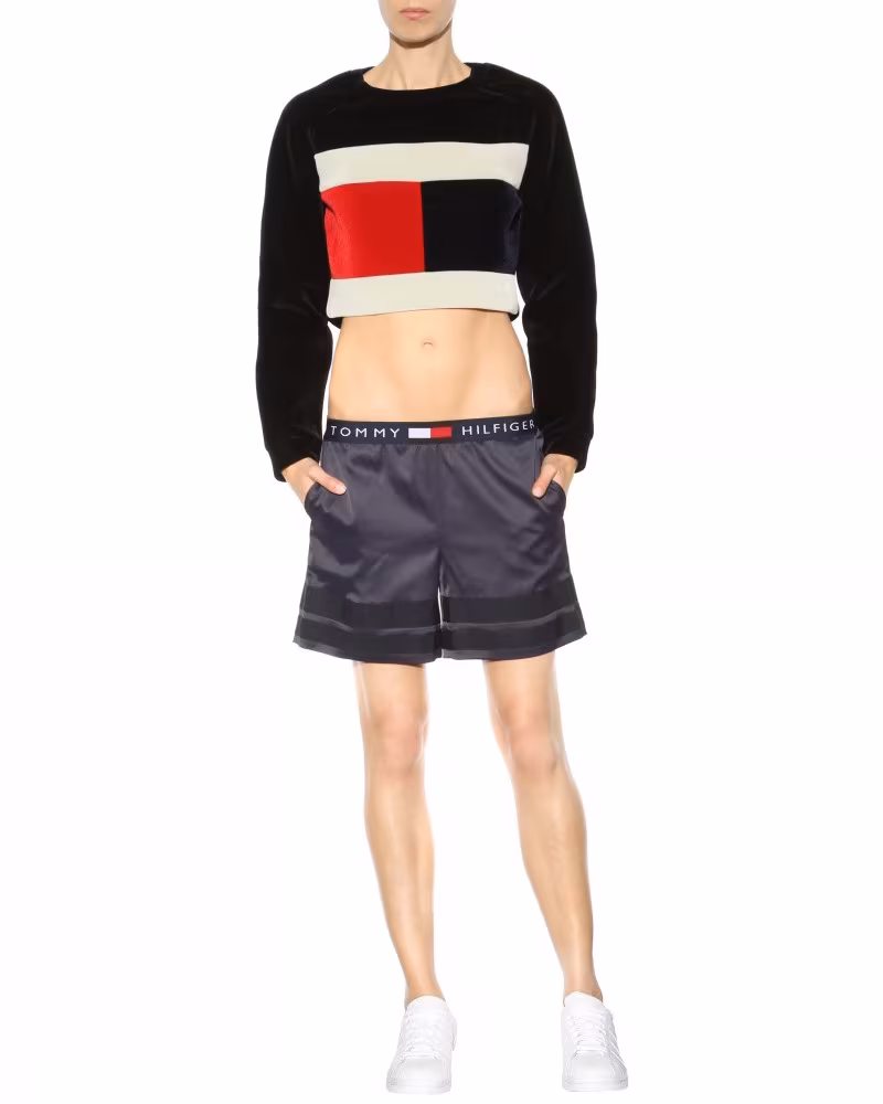 mytheresa.com x Tommy Hilfiger Flag Cropped Sweatshirt_2