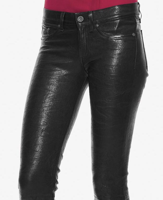 rag & bone/JEAN Leather Bell Pants_1