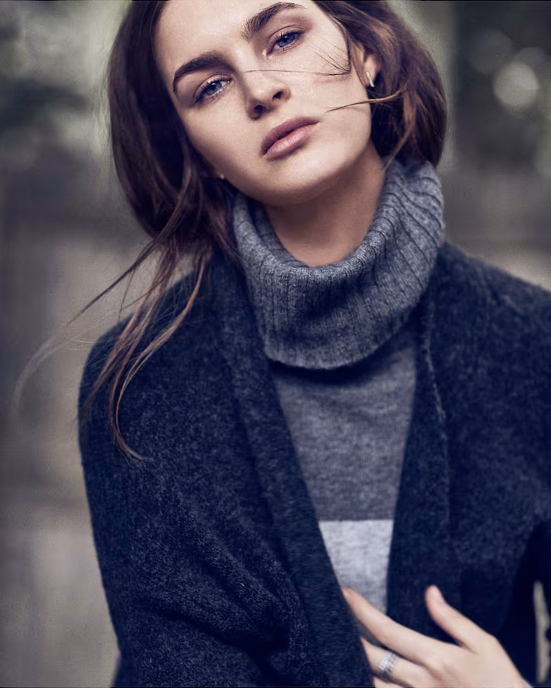 Ann Taylor Cashmere Colorblock Sweater