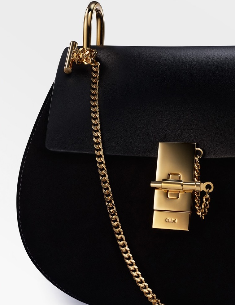 Chloé Drew mini leather and suede cross-body bag (2)