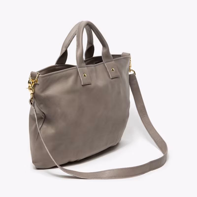 Clare V. Leather Leather Messenger