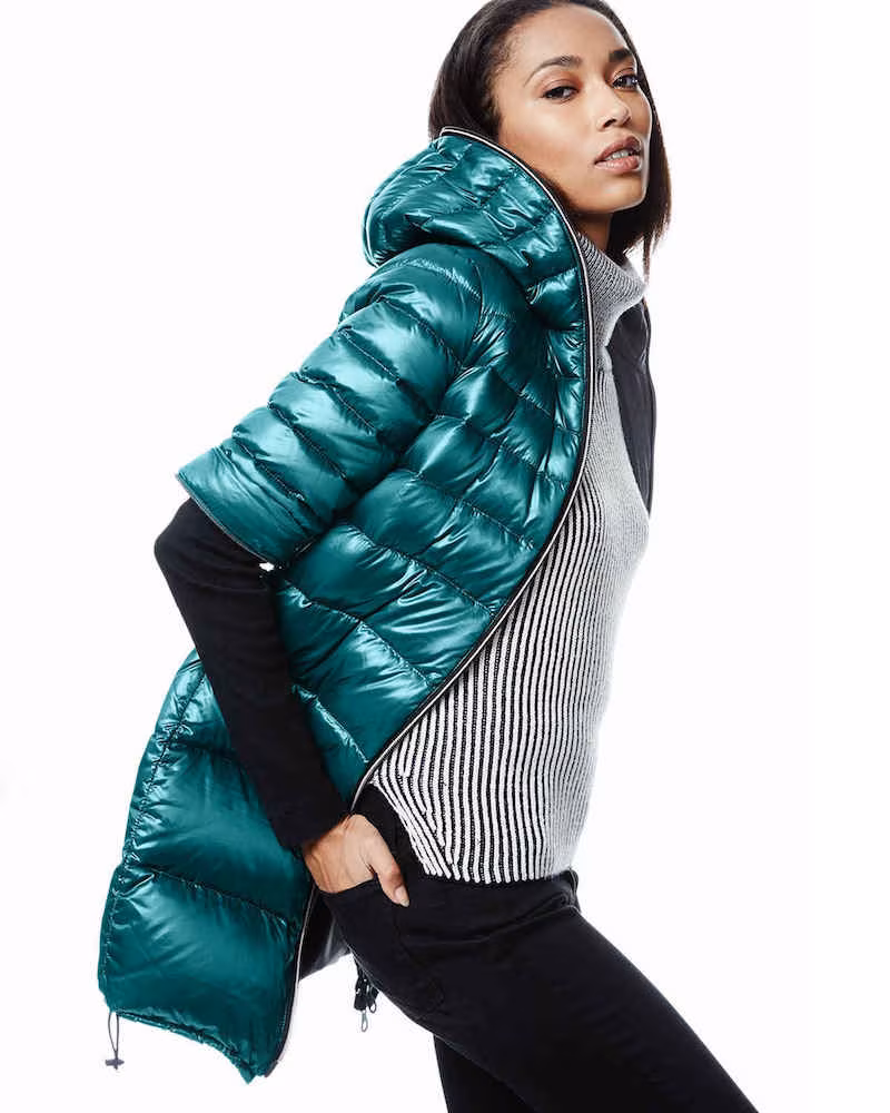 Duvetica Calimon Down Coat with Zip-Off-Sleeves