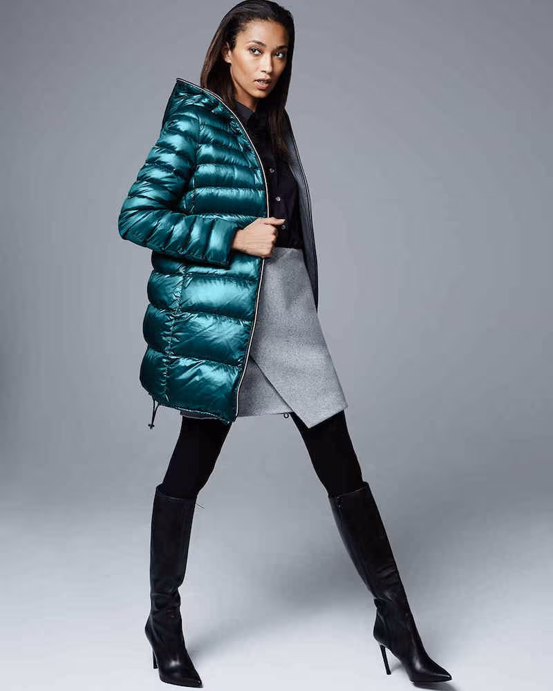Duvetica Calimon Down Coat with Zip-Off-Sleeves_1