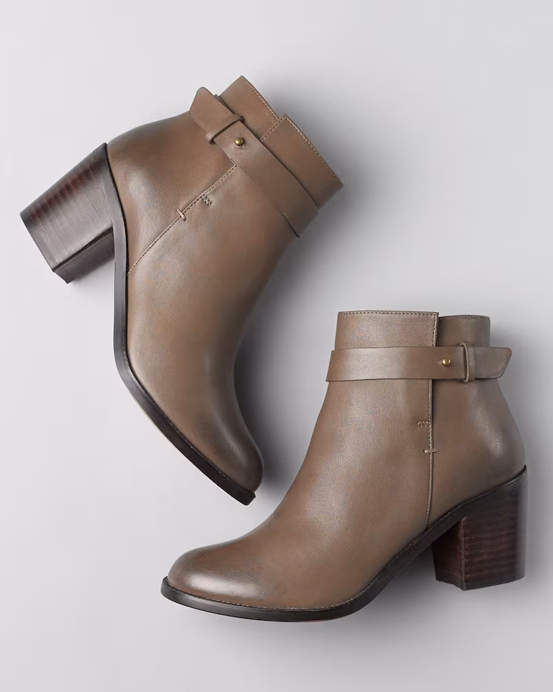 Halogen Glenna Leather Ankle Bootie_1