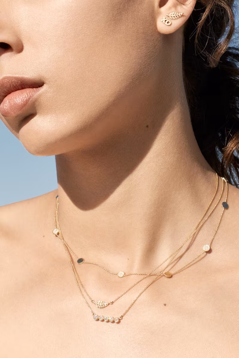 Jennifer Meyer Bezel Pendant Necklace