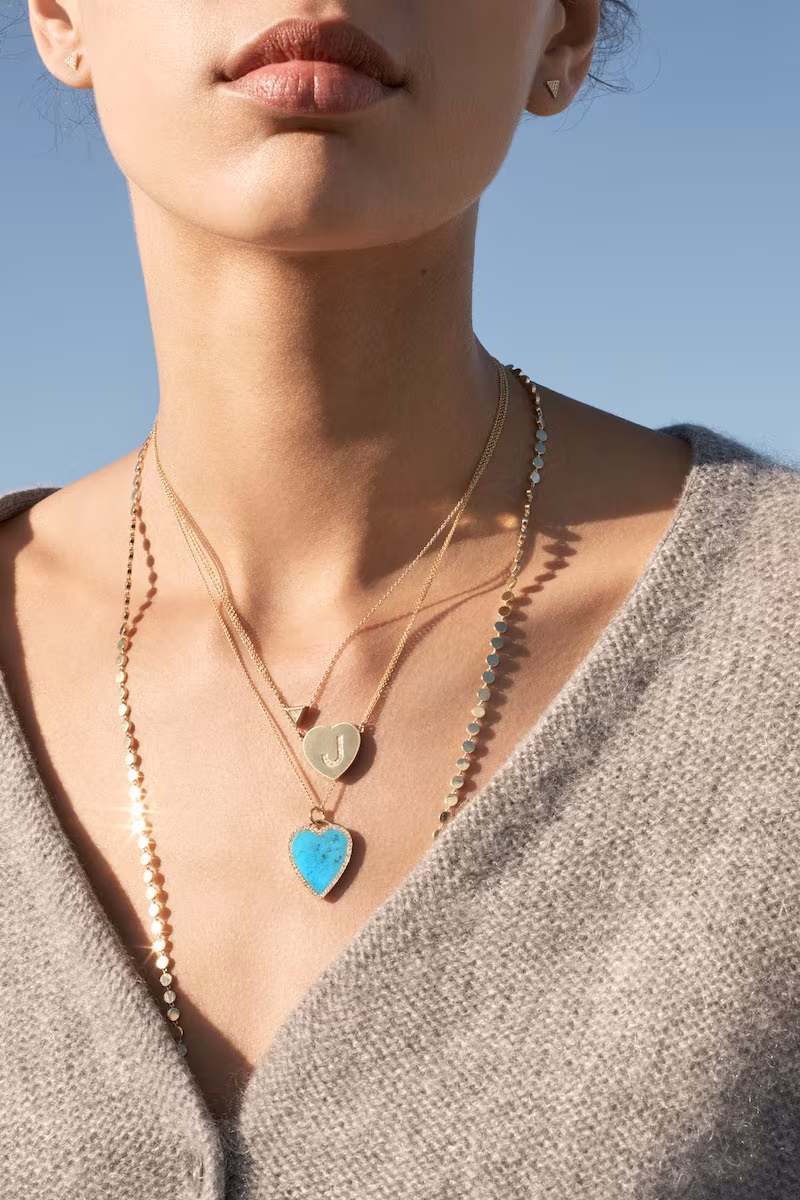 Jennifer Meyer Heart Pendant Necklace