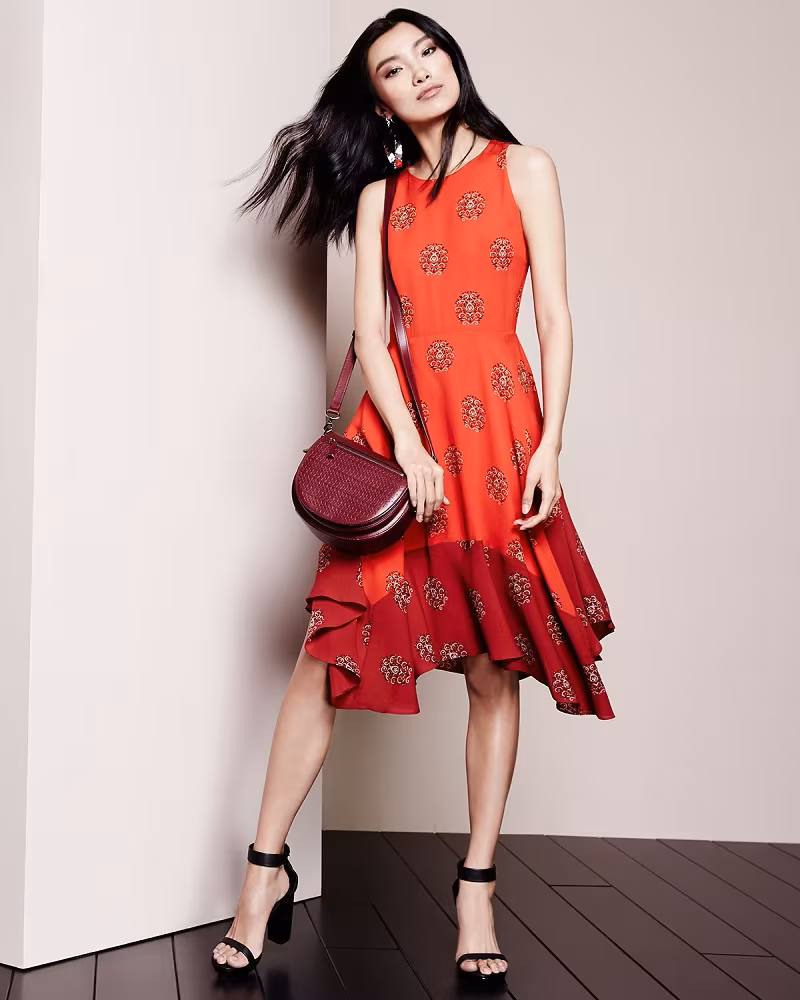 A.L.C. Elisa Sleeveless Printed Dress