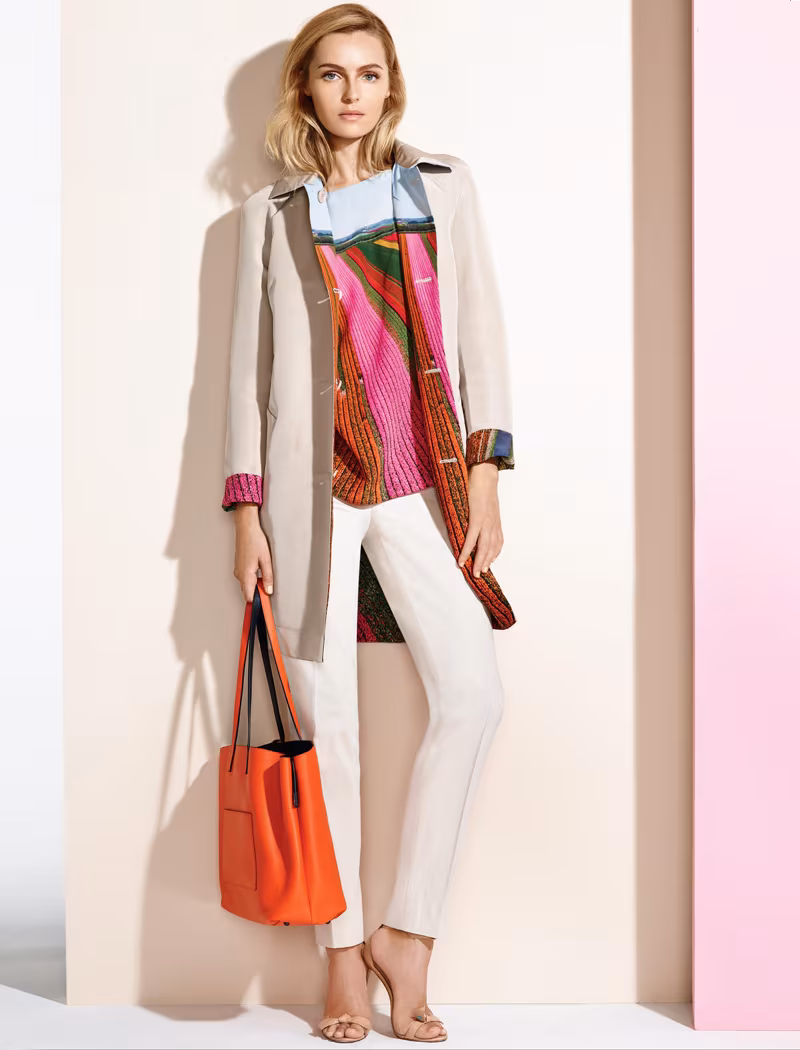 Akris Silk Crepe Wind Turbine Tunic Blouse