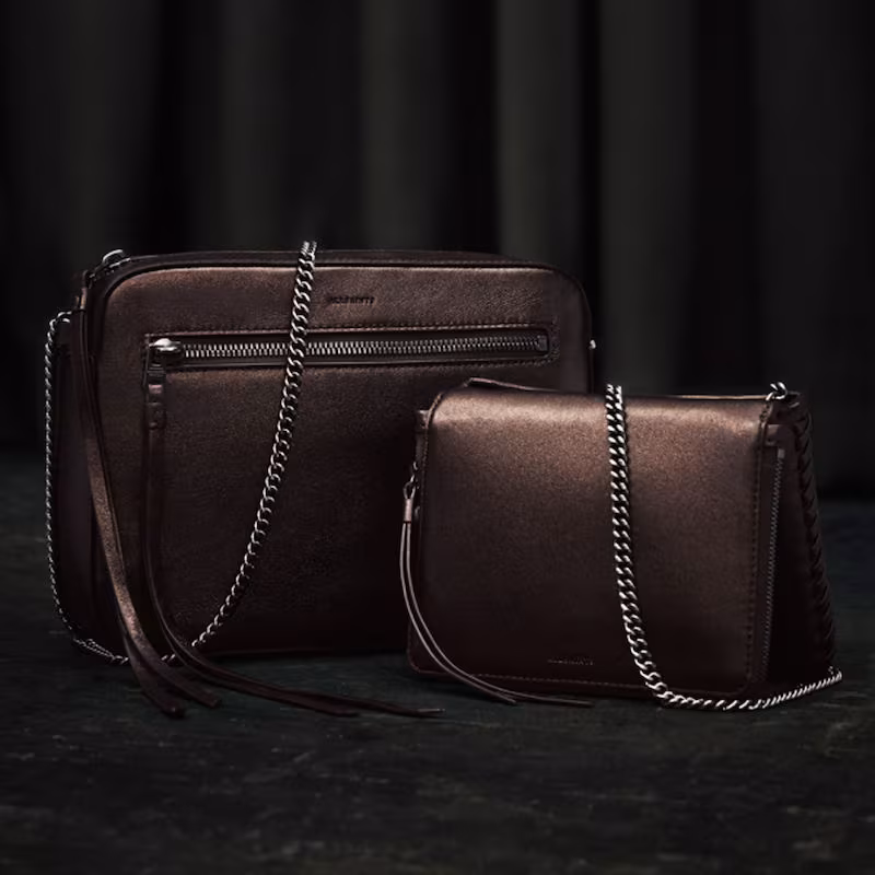 AllSaints Fleur De Lis Chain Crossbody