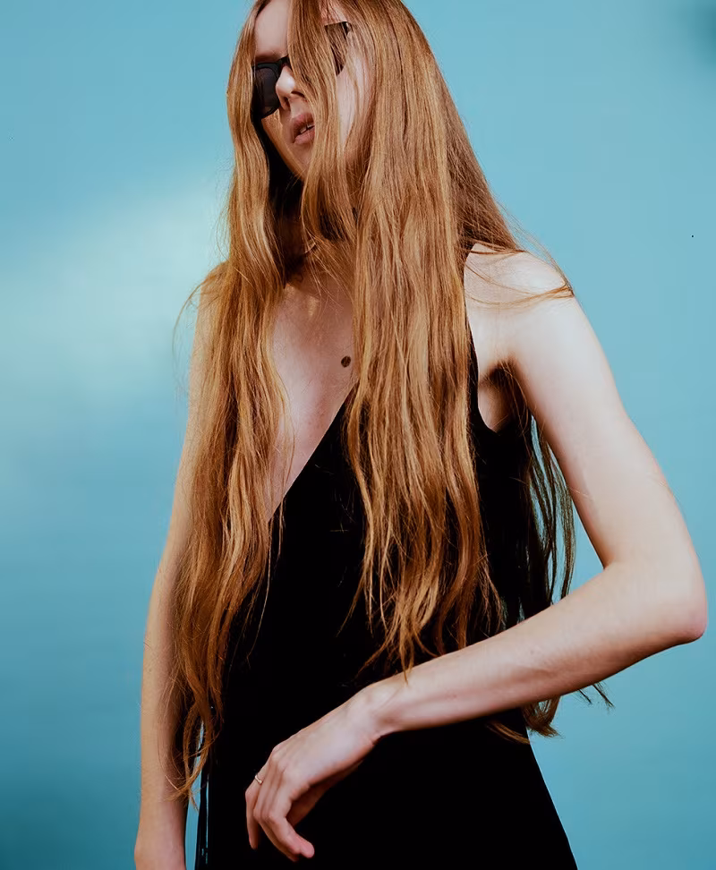 Chloé Black Fluid Velvet Dress