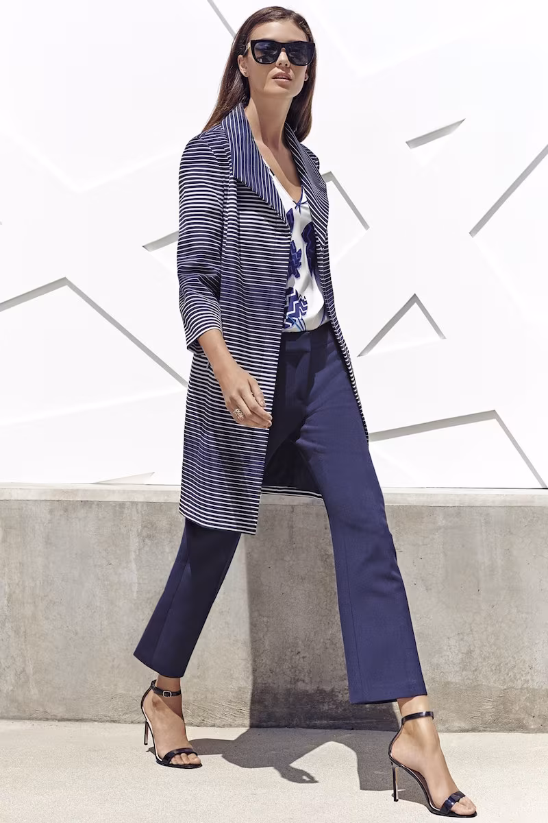 Classiques Entier Alba Stripe Zip Front Topper