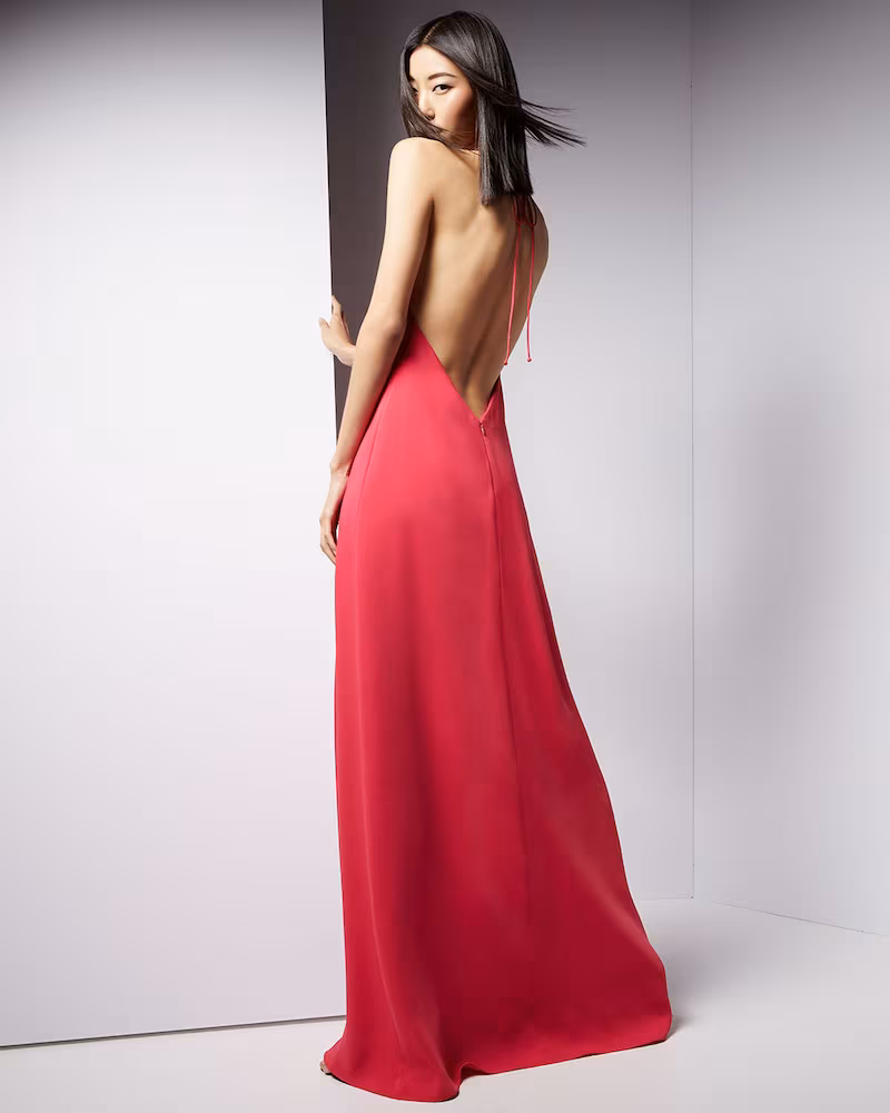 Jill Jill Stuart Halter Sleeveless Slip Gown