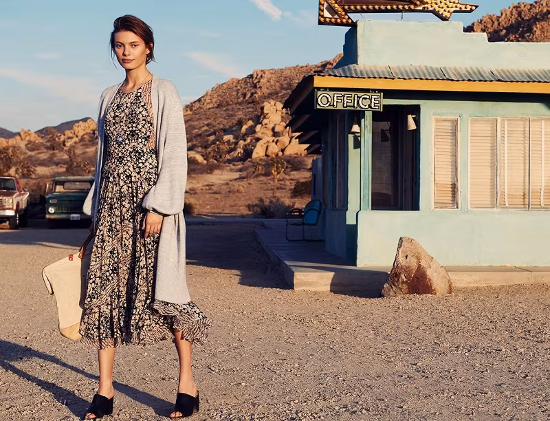 Rebecca Taylor Mixed Print Dress