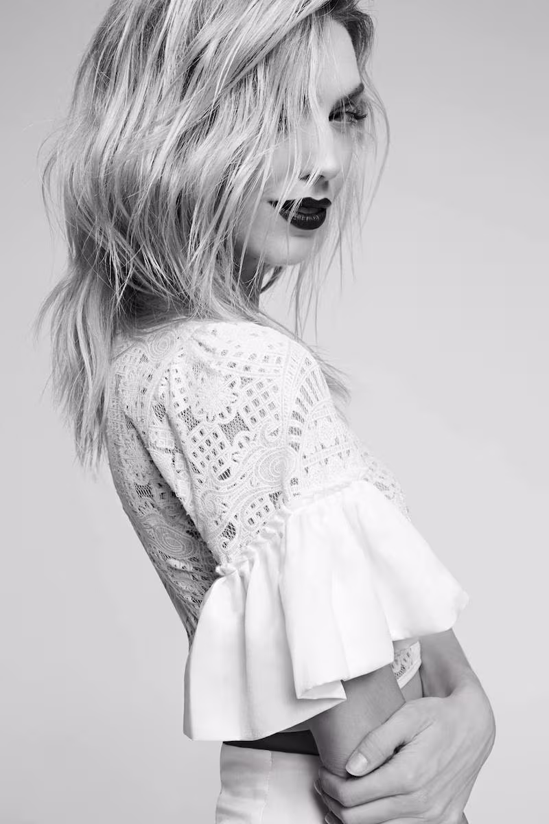 Ruffle Around the Edges Lace Crop Top