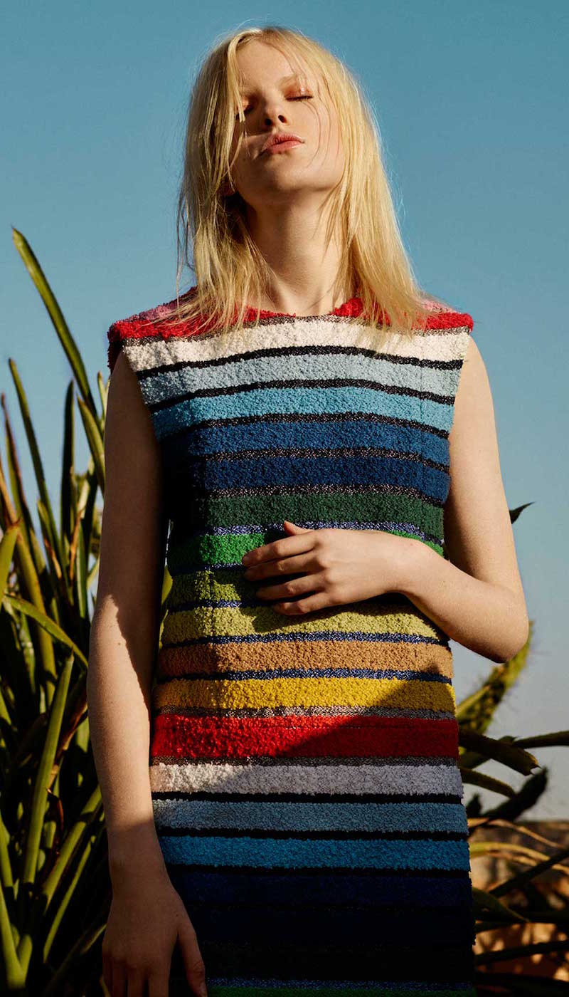 Sonia Rykiel Multicolor Tweed Dress