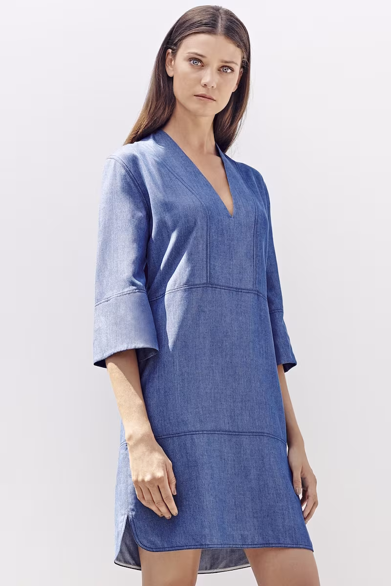 Vince Chambray Shift Dress