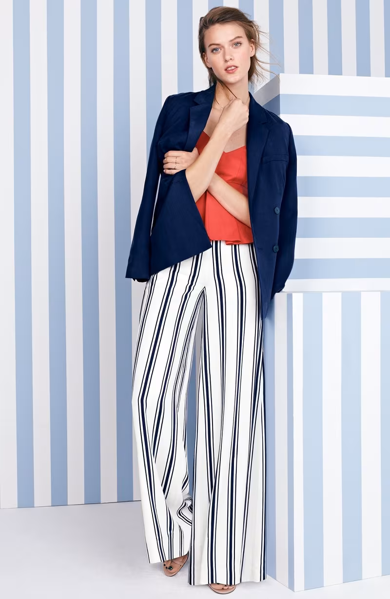 1.State Belted Double Breasted Blazer