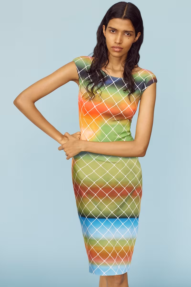 Akris punto Baseball Net Dress