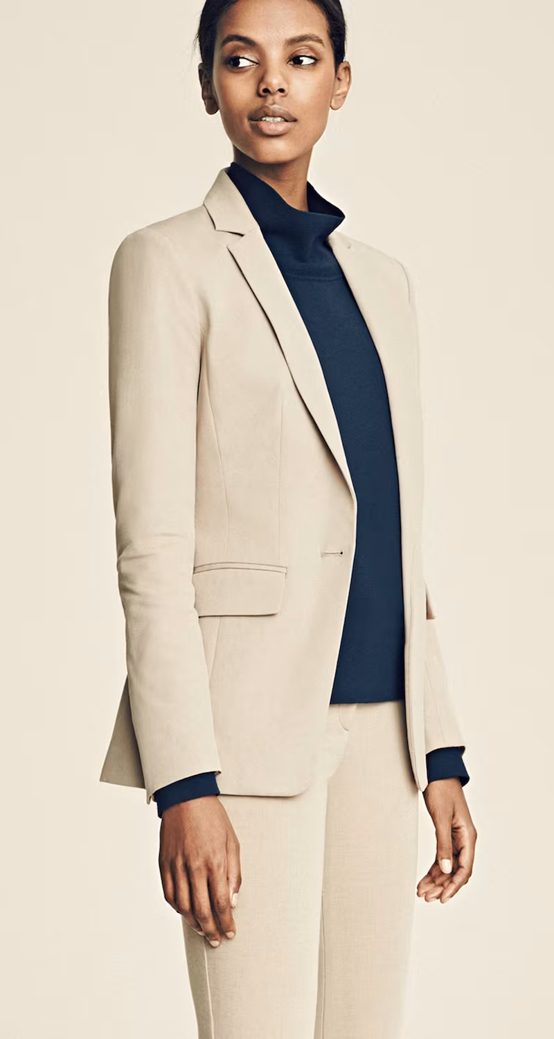 Ann Taylor Brushed Camel Blazer