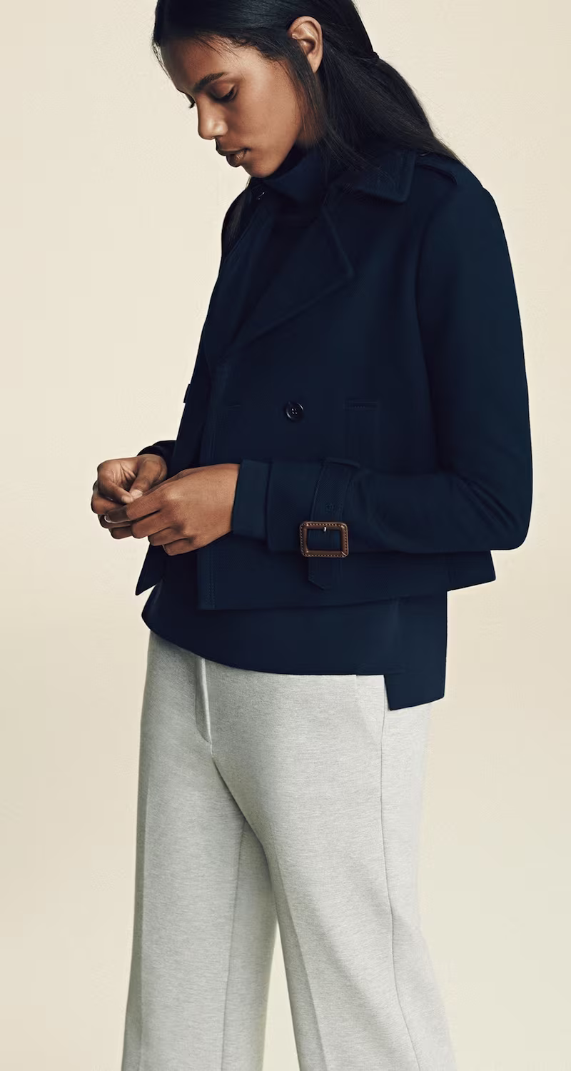Ann Taylor Cropped Trench