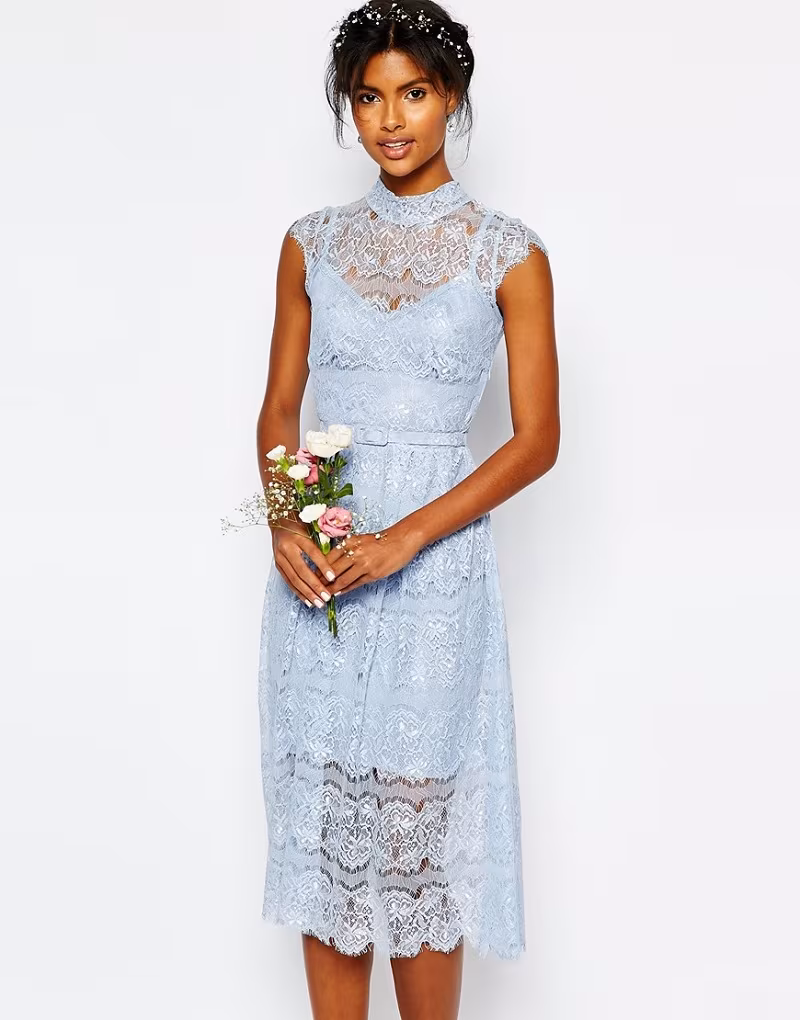 Body Frock Wedding Peony Blue Lace Dress