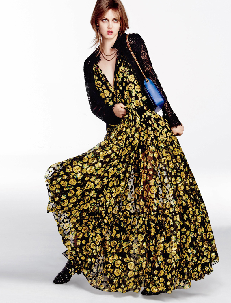 Lanvin Floral-Print Maxi Dress