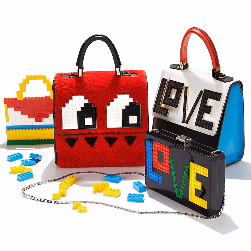 Les Petits Joueurs Andy Rainbow Love Clutch Bag