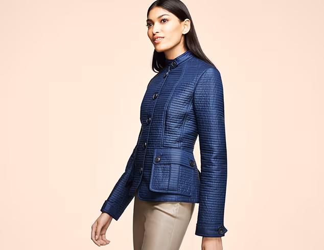 Luxe Outerwear Burberry & Badgley Mischka at MYHABIT