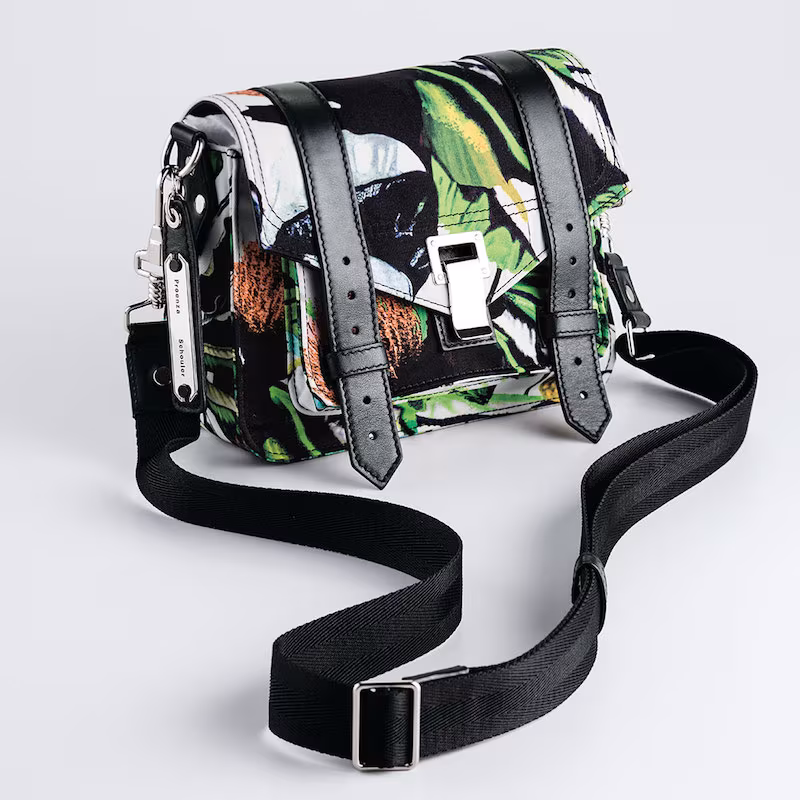 Proenza Schouler PS1 Nylon Tropical-Print Pouch Bag