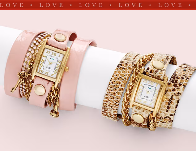 Valentine Time Sparkling Watches for Her at MYHABIT