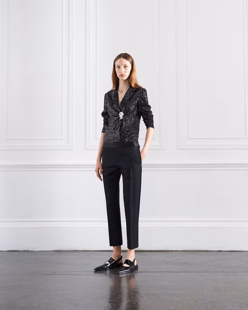 Victoria Beckham Boy Jacket With Brooch